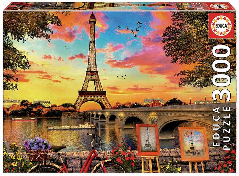Puzzle 3000 piezas Puesta de sol en París