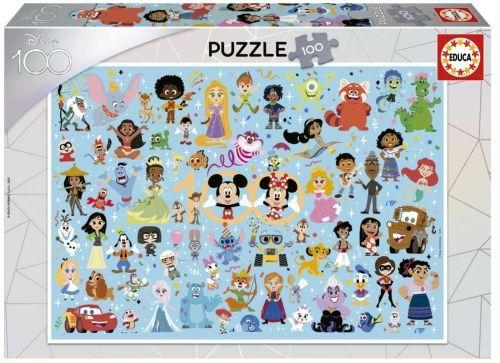 Puzzle 100 piezas Disney 100 multiproperty