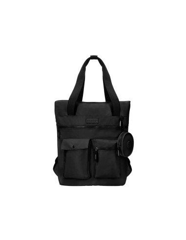cartera antartik bolso mochila casual color negro 400x120x390 mm 4