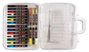 Maleta Uniball POSCA 20 rotuladores
