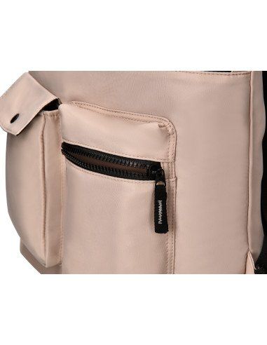 cartera antartik bolso mochila casual color beige 400x120x390 mm 4