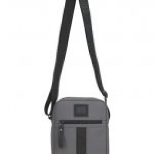 bandolera mediana pepe jeans hoxton gris 1