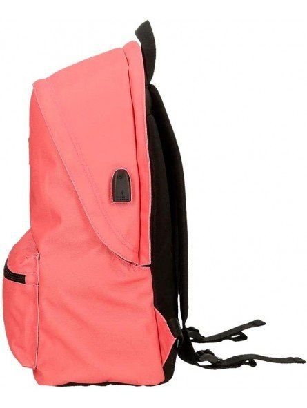 mochila portaordenador dos compartimentos pepe jeans aris colorful roja 3