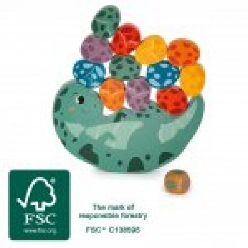 12620 00 balancierwippe dinosaurier small foot fsc