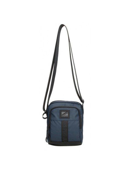 bandolera dos compartimentos mediana pepe jeans hoxton azul 1