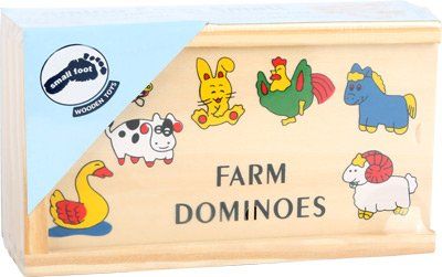 Dominó de madera Granja