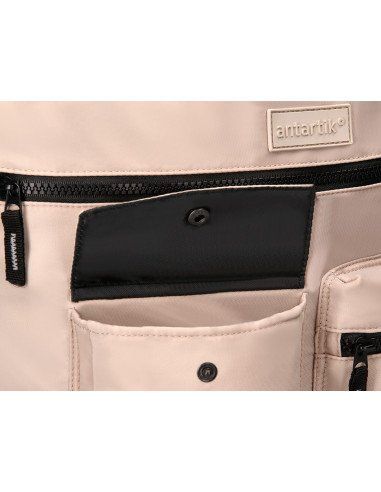 cartera antartik bolso mochila casual color beige 400x120x390 mm 3