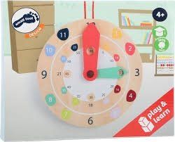 Reloj madera aprendizaje