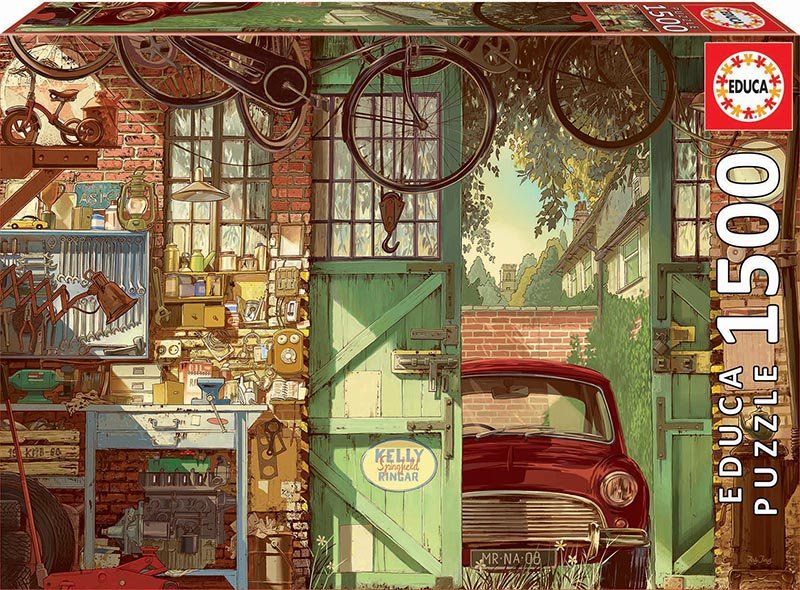 Puzzle 1500 piezas Old garage, Arly Jones