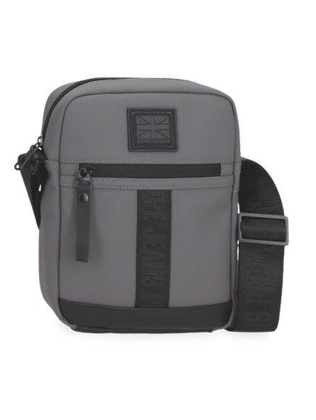 bandolera mediana pepe jeans hoxton gris