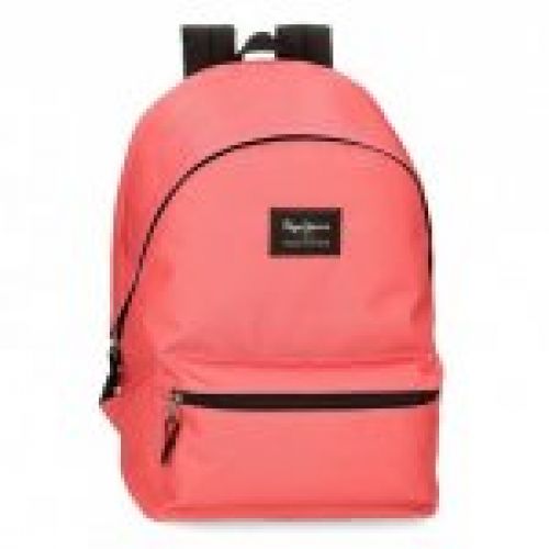 mochila portaordenador dos compartimentos pepe jeans aris colorful roja