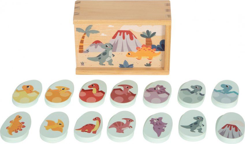 12616 40 memo dino small foot aufbewahungsbox dinosaurierkaertchen aufgereiht