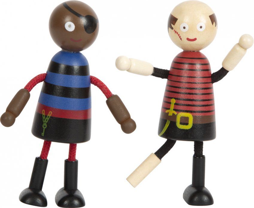 12412 small foot biegepuppen piraten figuren duo