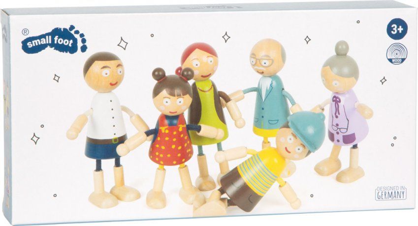 11804 80 biegepuppen familie aus holz small foot verpackung