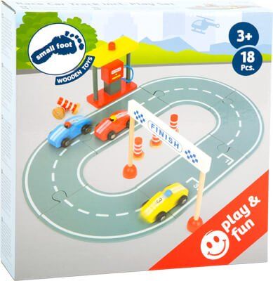 Pista de carreras con accesorios