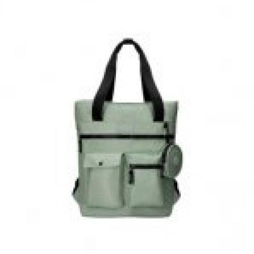 cartera antartik bolso mochila casual color verde 400x120x390 mm