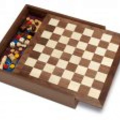 Caja 5 JUEGOS parchís, oca, ajedrez, damas, backgammon
