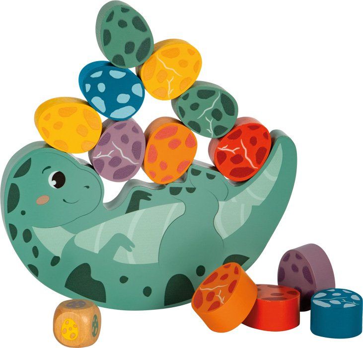 12620 01 balancierwippe dinosaurier small foot dinosauriereier tyrannosaurus wippe