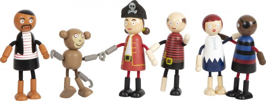 12412 small foot biegepuppen piraten figuren freude zusammen