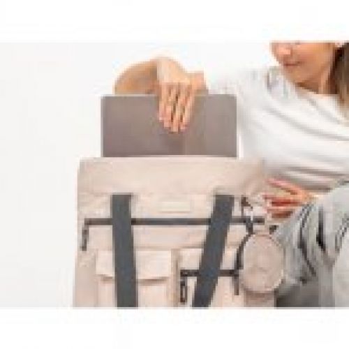 cartera antartik bolso mochila casual color beige 400x120x390 mm 6