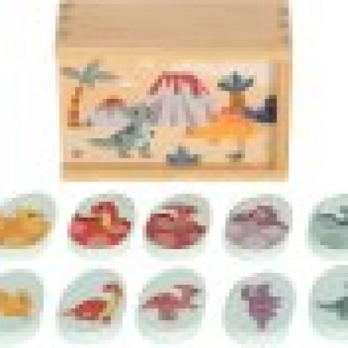 12616 40 memo dino small foot aufbewahungsbox dinosaurierkaertchen aufgereiht