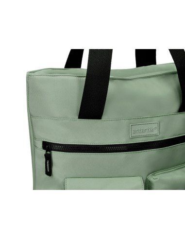 cartera antartik bolso mochila casual color verde 400x120x390 mm 2