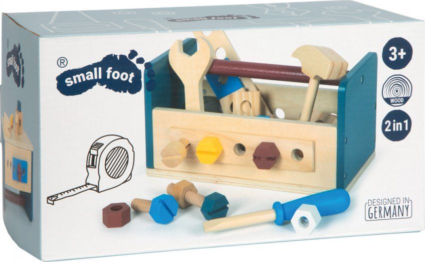 12557 80 werkzeugkasten und werkbank workshop small foot verpackung