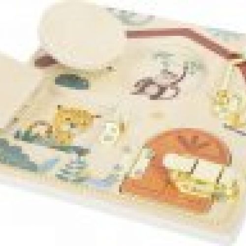 12460 small foot motorikbrett schloss und riegel safari liegend gepard affe