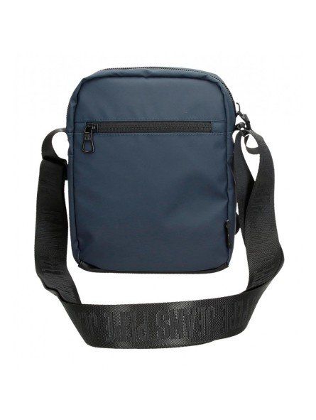 bandolera dos compartimentos mediana pepe jeans hoxton azul 3