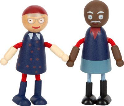 12396 small foot biegepuppen familie diversitaet grosseltern