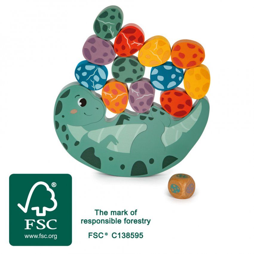 12620 00 balancierwippe dinosaurier small foot fsc