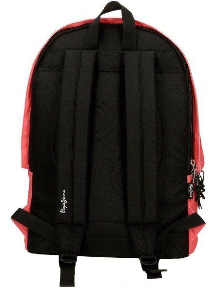 mochila portaordenador dos compartimentos pepe jeans aris colorful roja 4