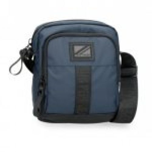 bandolera dos compartimentos mediana pepe jeans hoxton azul