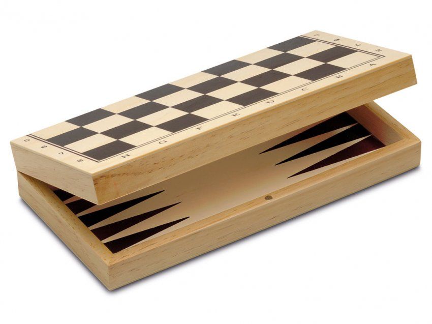 3 en 1 Ajedrez, damas y backgammon