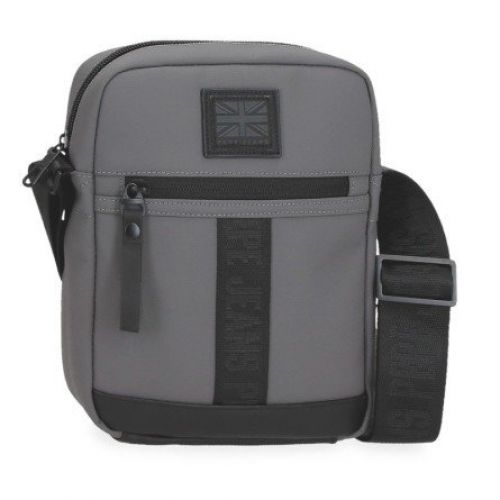 bandolera mediana pepe jeans hoxton gris