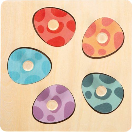 12649 41 setzpuzzle und memo dino dinoasurier verdeckt eier lila gruen orange rot blau