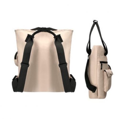 cartera antartik bolso mochila casual color beige 400x120x390 mm 1