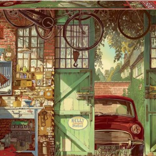 Puzzle 1500 piezas Old garage, Arly Jones