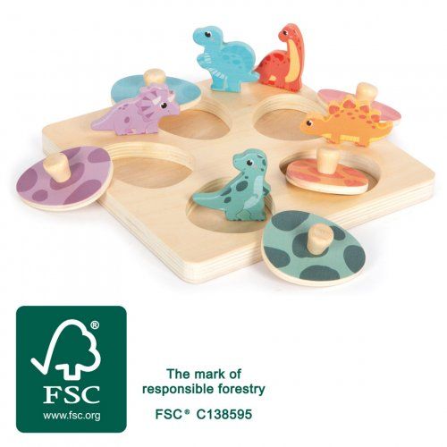 12649 00 setzpuzzle und memo dino small foot fsc