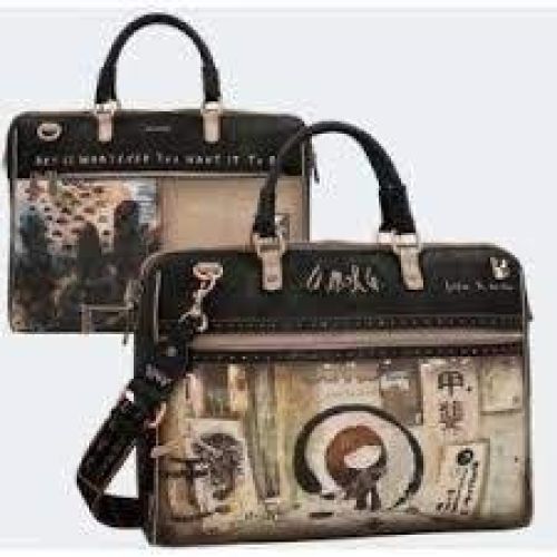 Portadocumentos/Portaordenador negro ANEKKE Shoen