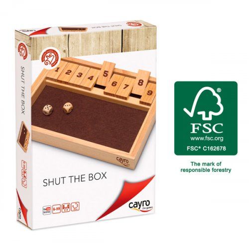 Shut the box juego de mesa