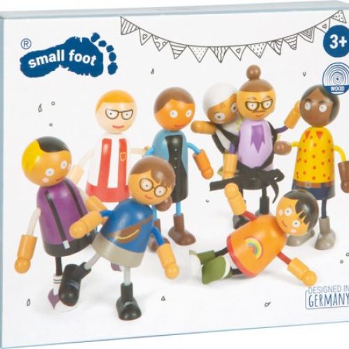 12426 small foot biegepuppen familie mit baby verpackung